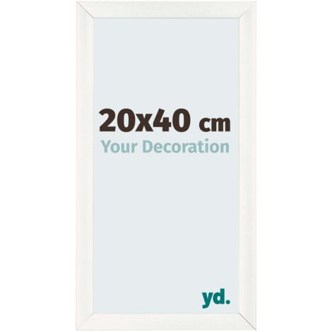 yd. - Cadre photo 20x40 - Blanc Patine - MDF - Pisa