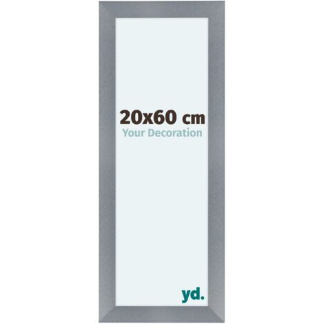 yd. - Cadre photo 20x60 - Aluminium Brosse - MDF - Como