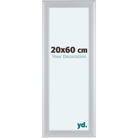 yd. - Cadre photo 20x60 - Argent Mat - MDF - Como