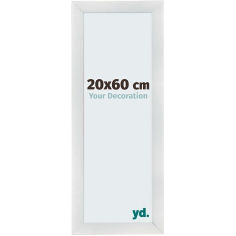 yd. - Cadre photo 20x60 - Argent Mat - MDF - Pisa