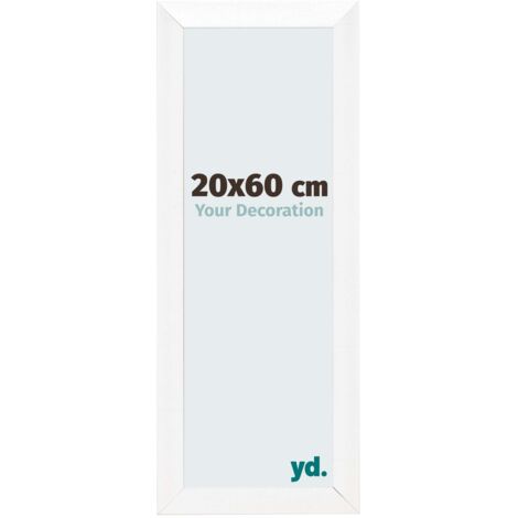yd. - Cadre photo 20x60 - Blanc Brillant - MDF - Pisa