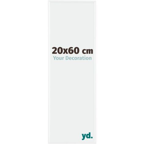 yd. - Cadre photo 20x60 - Blanc Brillant - Plastique - Evry