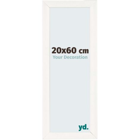 yd. - Cadre photo 20x60 - Blanc Patine - MDF - Pisa
