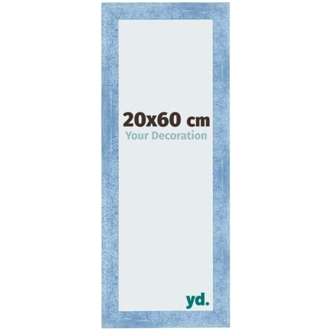 yd. - Cadre photo 20x60 - Bleu Brillant Patine - MDF - Pisa
