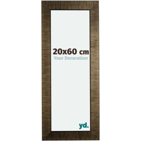 yd. - Cadre photo 20x60 - Champagne Brosse - Bois - Leeds