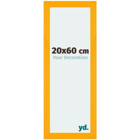 yd. - Cadre photo 20x60 - Jaune - MDF - Mura