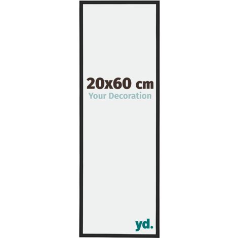 yd. - Cadre photo 20x60 - Noir Brillant - Aluminium - Miami