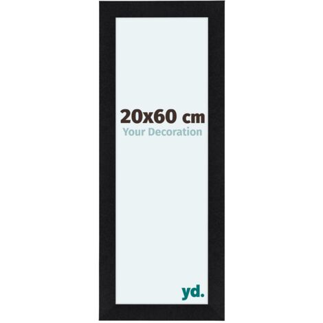 yd. - Cadre photo 20x60 - Noir Mat - MDF - Como