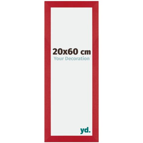 yd. - Cadre photo 20x60 - Rouge - MDF - Mura