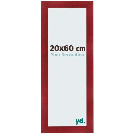 yd. - Cadre photo 20x60 - Vin Rouge Patine - MDF - Pisa
