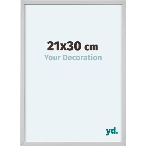 yd. - Cadre photo 21x30 - Blanc - Aluminium - Virginia
