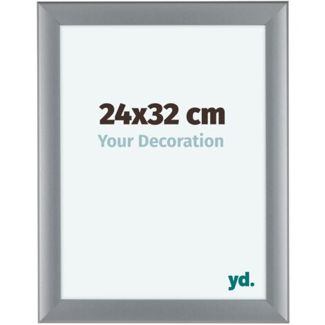 yd. - Cadre photo 24x32 - Argent Mat - MDF - Como