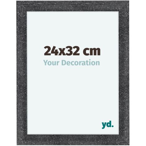 yd. - Cadre photo 24x32 - Gris Patine - MDF - Como