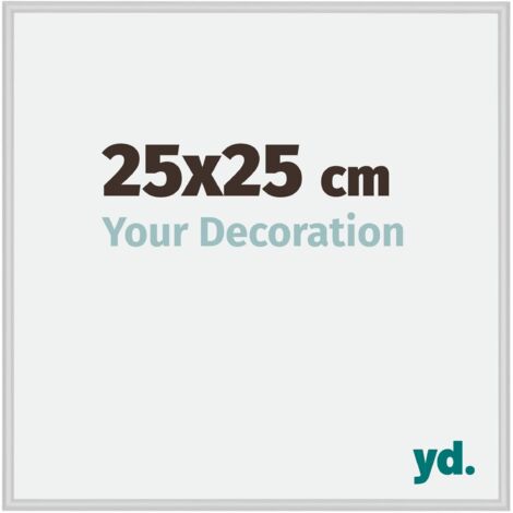 yd. - Cadre photo 25x25 - Argent Mat - Aluminium - Miami