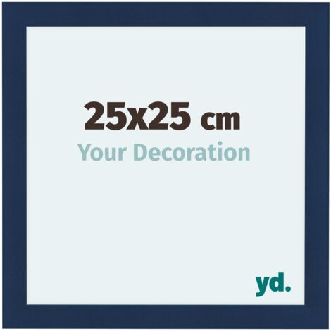yd. - Cadre photo 25x25 - Bleu Fonce Patine - MDF - Como