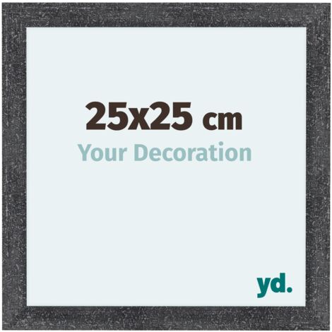 yd. - Cadre photo 25x25 - Gris Patine - MDF - Como