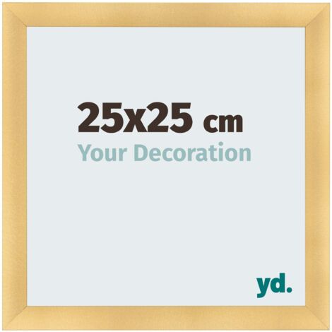 yd. - Cadre photo 25x25 - Or Mat - MDF - Pisa