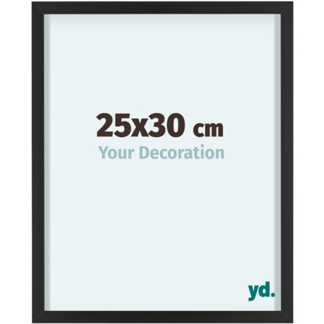 yd. - Cadre photo 25x30 - Noir - Aluminium - Virginia