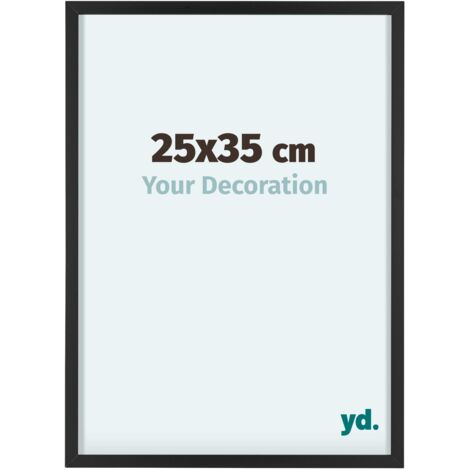 yd. - Cadre photo 25x35 - Noir - Aluminium - Virginia