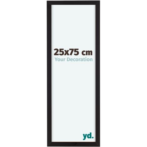 yd. - Cadre photo 25x75 - Noir - Aluminium - Virginia
