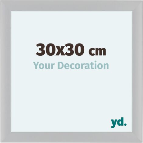 yd. - Cadre photo 30x30 - Blanc Brillant - MDF - Como
