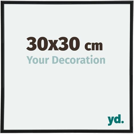 yd. - Cadre photo 30x30 - Noir Mat - Plastique - Annecy