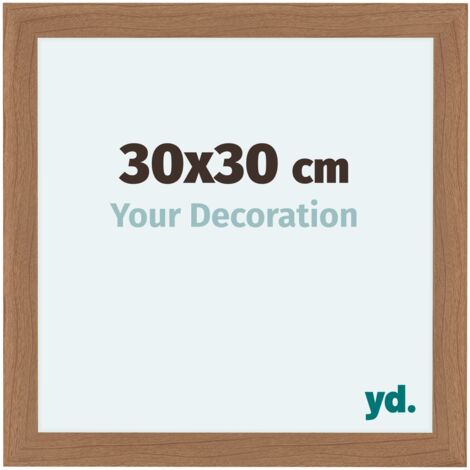 yd. - Cadre photo 30x30 - Noyer clair - MDF - Como