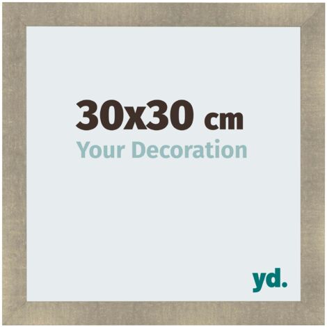 yd. - Cadre photo 30x30 - Or Antique - MDF - Pisa