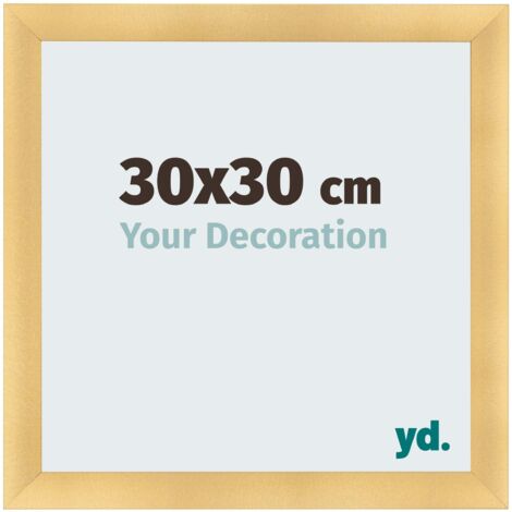 yd. - Cadre photo 30x30 - Or Mat - MDF - Pisa