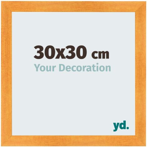 yd. - Cadre photo 30x30 - Orange - MDF - Pisa