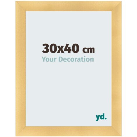 yd. - Cadre photo 30x40 - Or Mat - MDF - Pisa