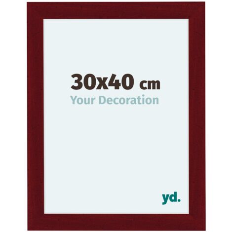 yd. - Cadre photo 30x40 - Vin Rouge Patine - MDF - Como