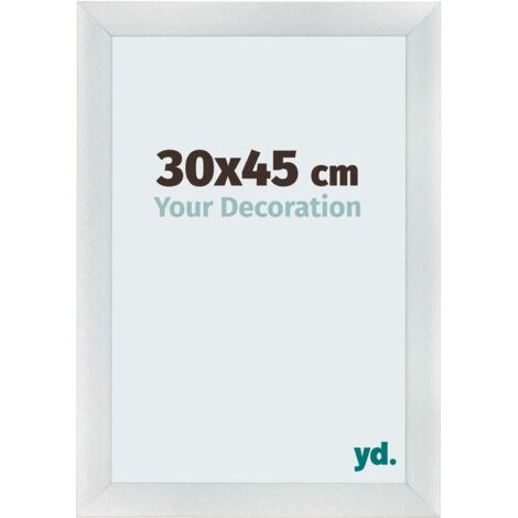 yd. - Cadre photo 30x45 - Argent Mat - MDF - Pisa