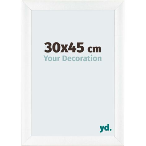 yd. - Cadre photo 30x45 - Blanc Mat - MDF - Pisa