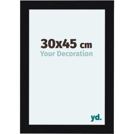 yd. - Cadre photo 30x45 - Noir Brillant - MDF - Como