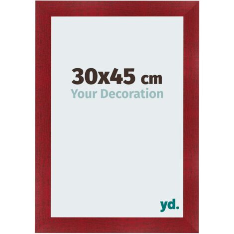 yd. - Cadre photo 30x45 - Vin Rouge Patine - MDF - Pisa