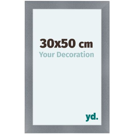 yd. - Cadre photo 30x50 - Aluminium Brosse - MDF - Como