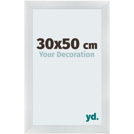 yd. - Cadre photo 30x50 - Argent Mat - MDF - Pisa