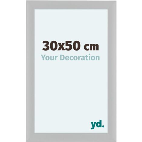 yd. - Cadre photo 30x50 - Blanc Brillant - MDF - Como