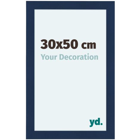 yd. - Cadre photo 30x50 - Bleu Fonce Patine - MDF - Como
