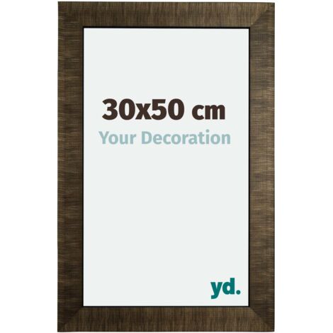 yd. - Cadre photo 30x50 - Champagne Brosse - Bois - Leeds