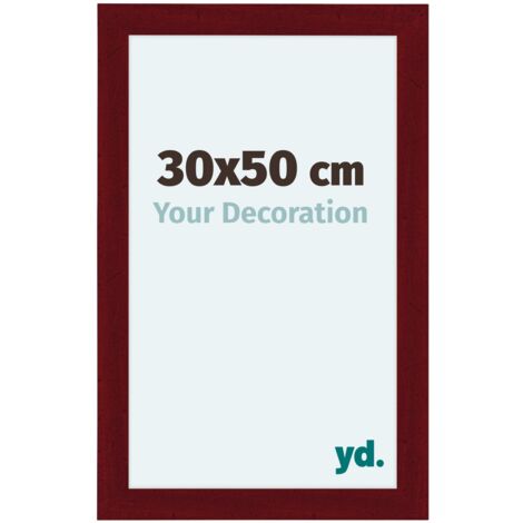 yd. - Cadre photo 30x50 - Vin Rouge Patine - MDF - Como