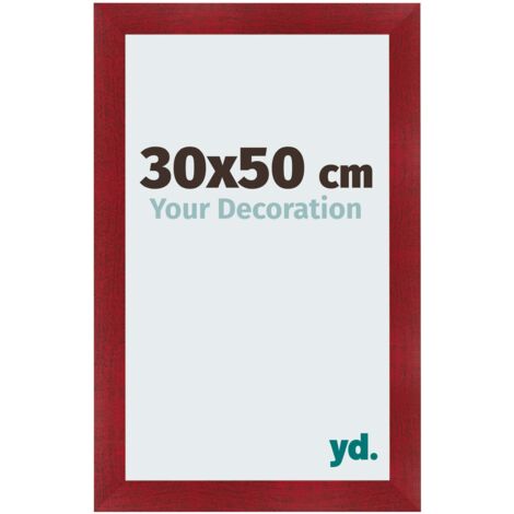 yd. - Cadre photo 30x50 - Vin Rouge Patine - MDF - Pisa