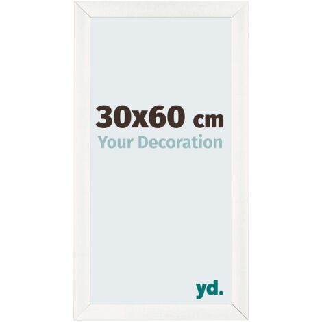 yd. - Cadre photo 30x60 - Blanc Patine - MDF - Pisa