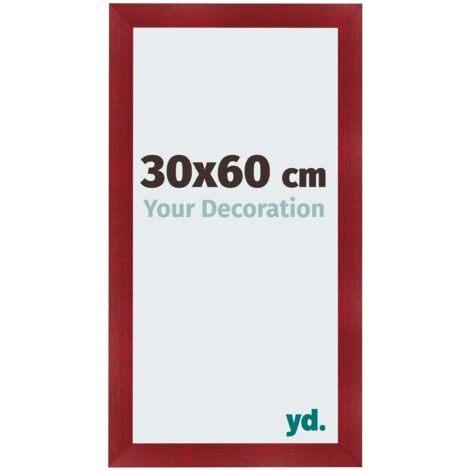 yd. - Cadre photo 30x60 - Vin Rouge Patine - MDF - Pisa