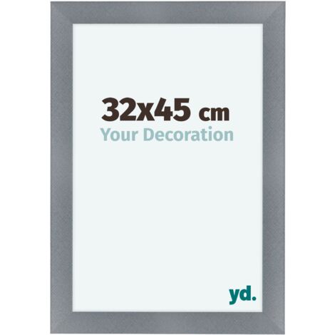yd. - Cadre photo 32x45 - Aluminium Brosse - MDF - Como