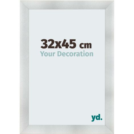 yd. - Cadre photo 32x45 - Aluminium Brosse - MDF - Pisa