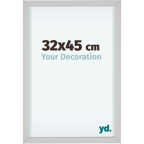yd. - Cadre photo 32x45 - Blanc - Aluminium - Virginia