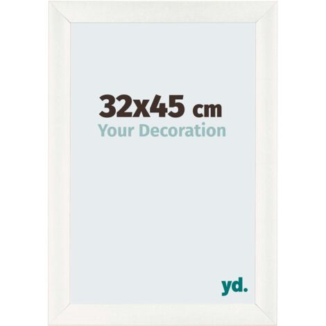 yd. - Cadre photo 32x45 - Blanc Patine - MDF - Pisa