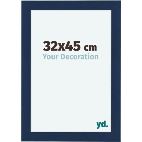 yd. - Cadre photo 32x45 - Bleu Fonce Patine - MDF - Como